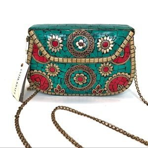 Anthropologie Antik Kraft Amoli Clutch Boho